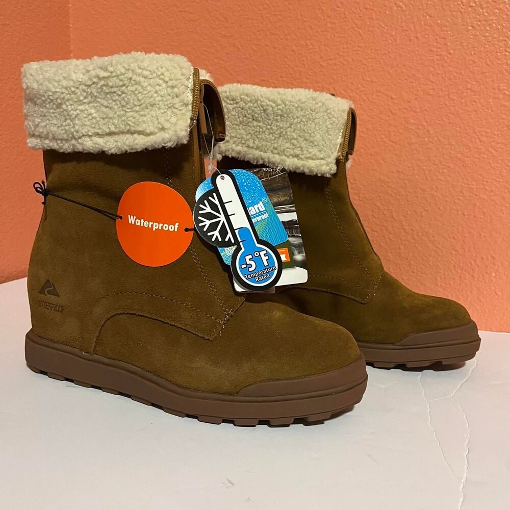 NWT Ozark Trail Leather Wedge Women’s 9 Snow Boots
